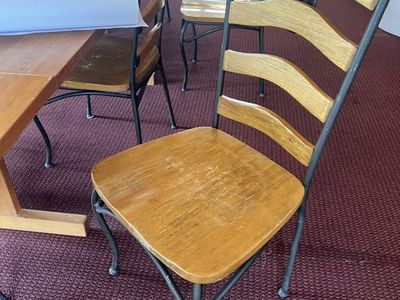 DinIng chairs Wood/Iron $10 Each OR $50
