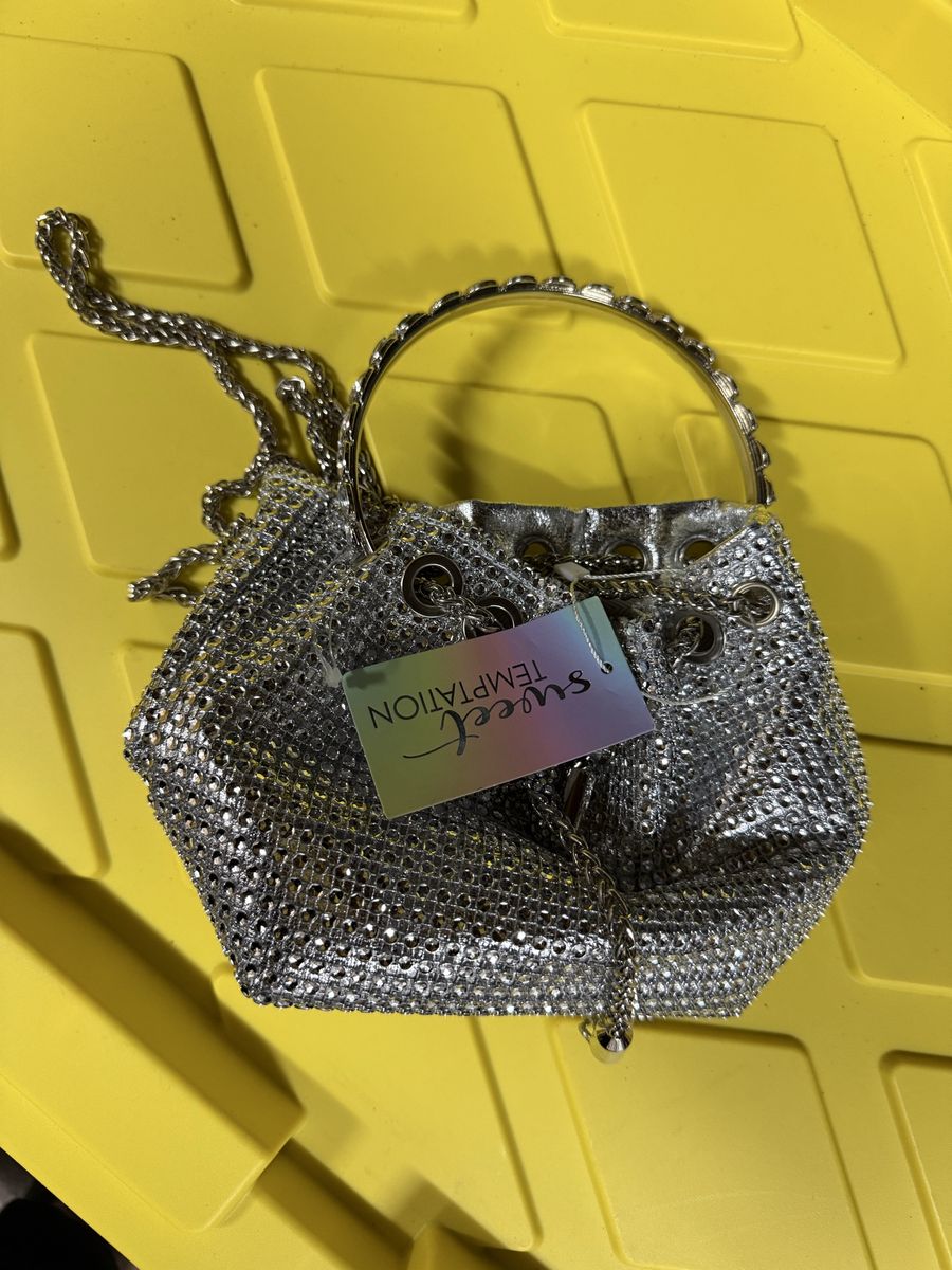 Silver Sparkling Purse