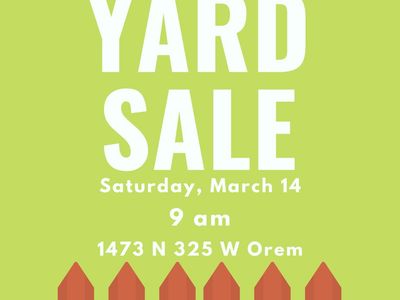 Moving Sale this Saturday March 14