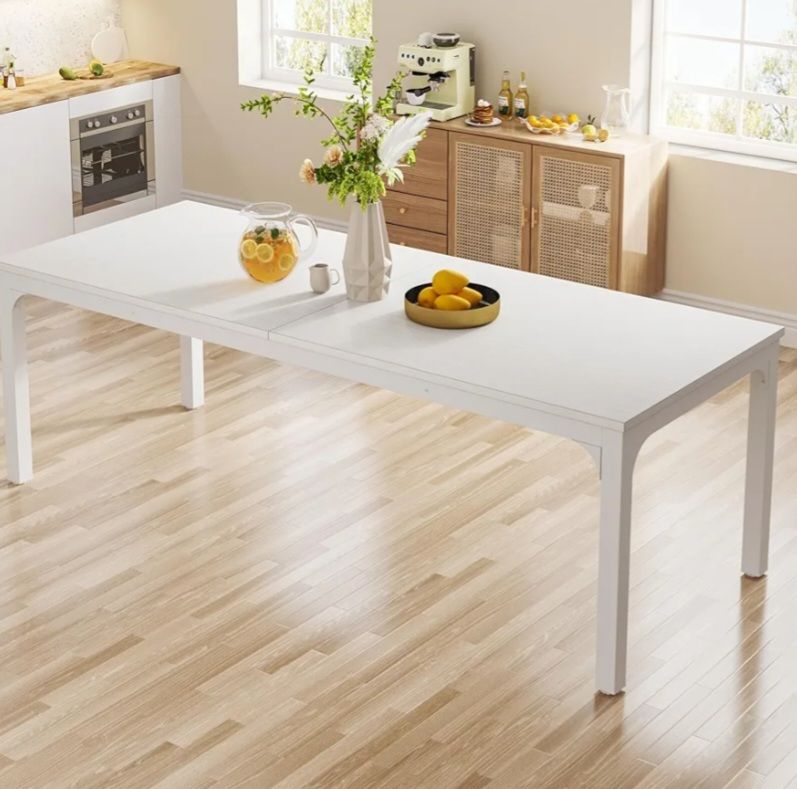 New Assembled Tribesigns White Dining Table