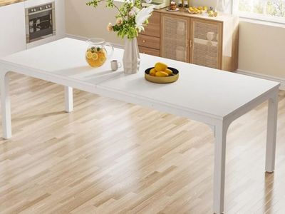 New Assembled Tribesigns White Dining Table