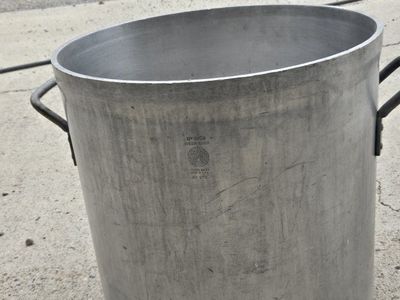 Vintage Wear-Ever Aluminum No. 4258 Commercial Stock Pot 80 Qt Heavy Duty