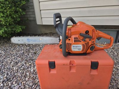 Husqvarna 445 18" Chainsaw + Power box