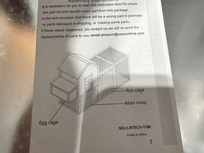 brand new chicken coop in the box