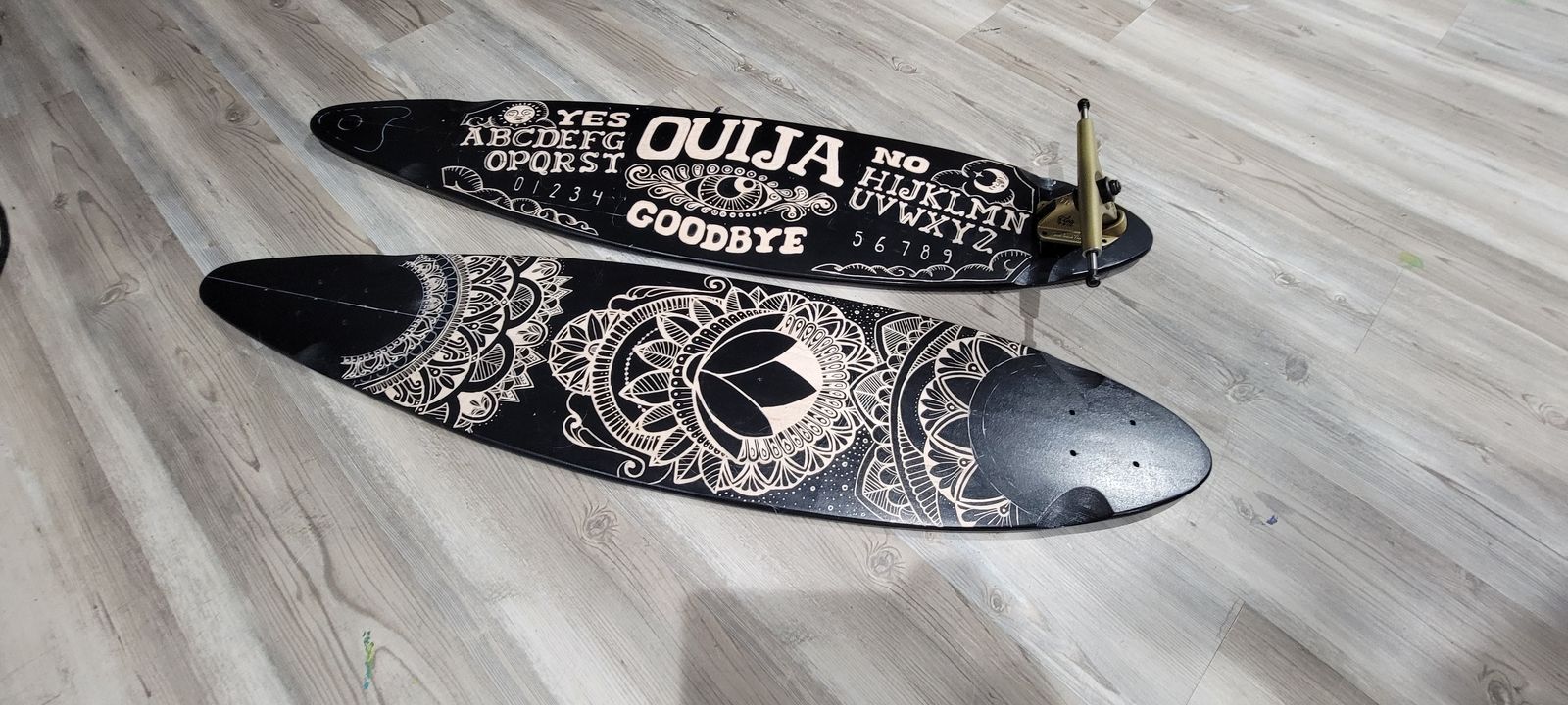 Hand Engraved longboard decks
