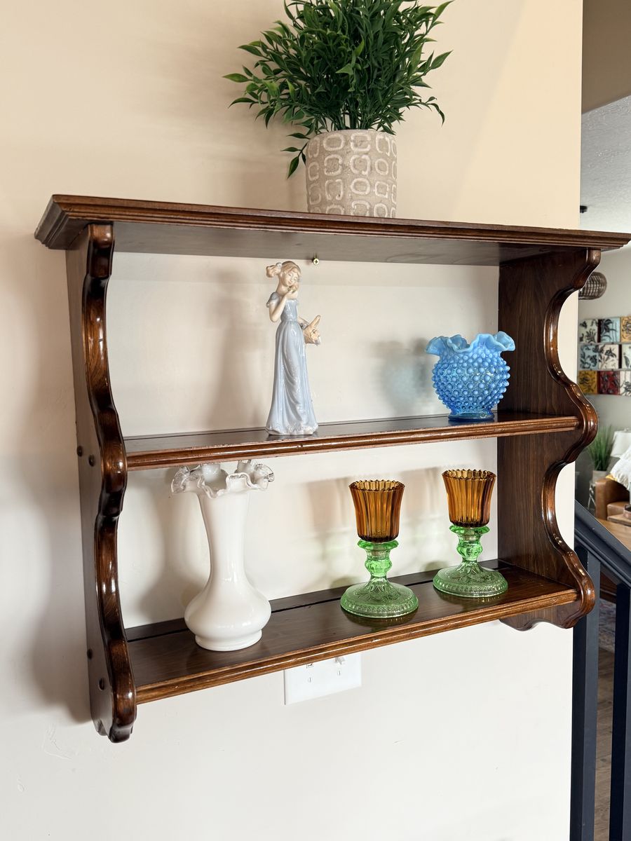 Vintage Wooden Wall Shelf