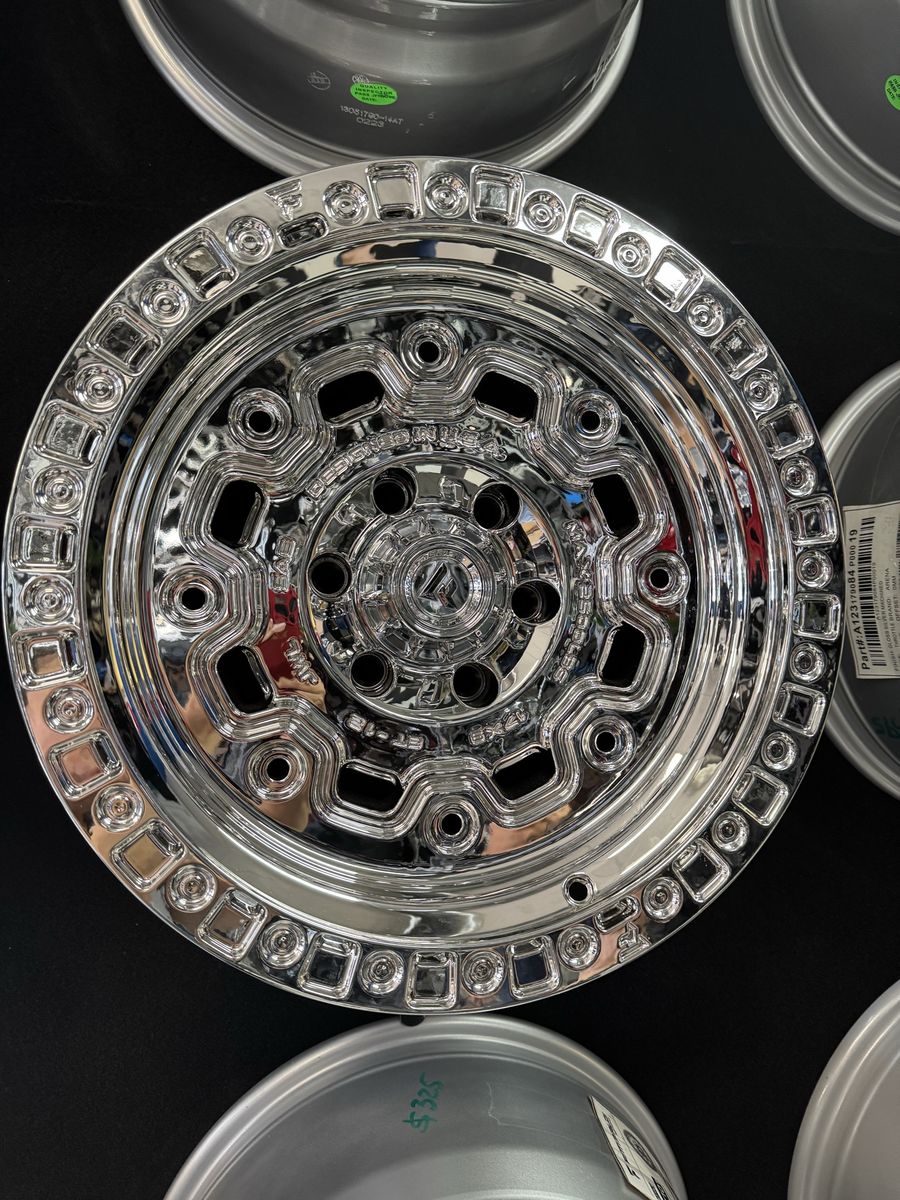New set of 4 wheels Fittipaldi Offroad FT100 Chrome Wheels - 17x9, 6x5.50 lug Pattern, -12 Offset
