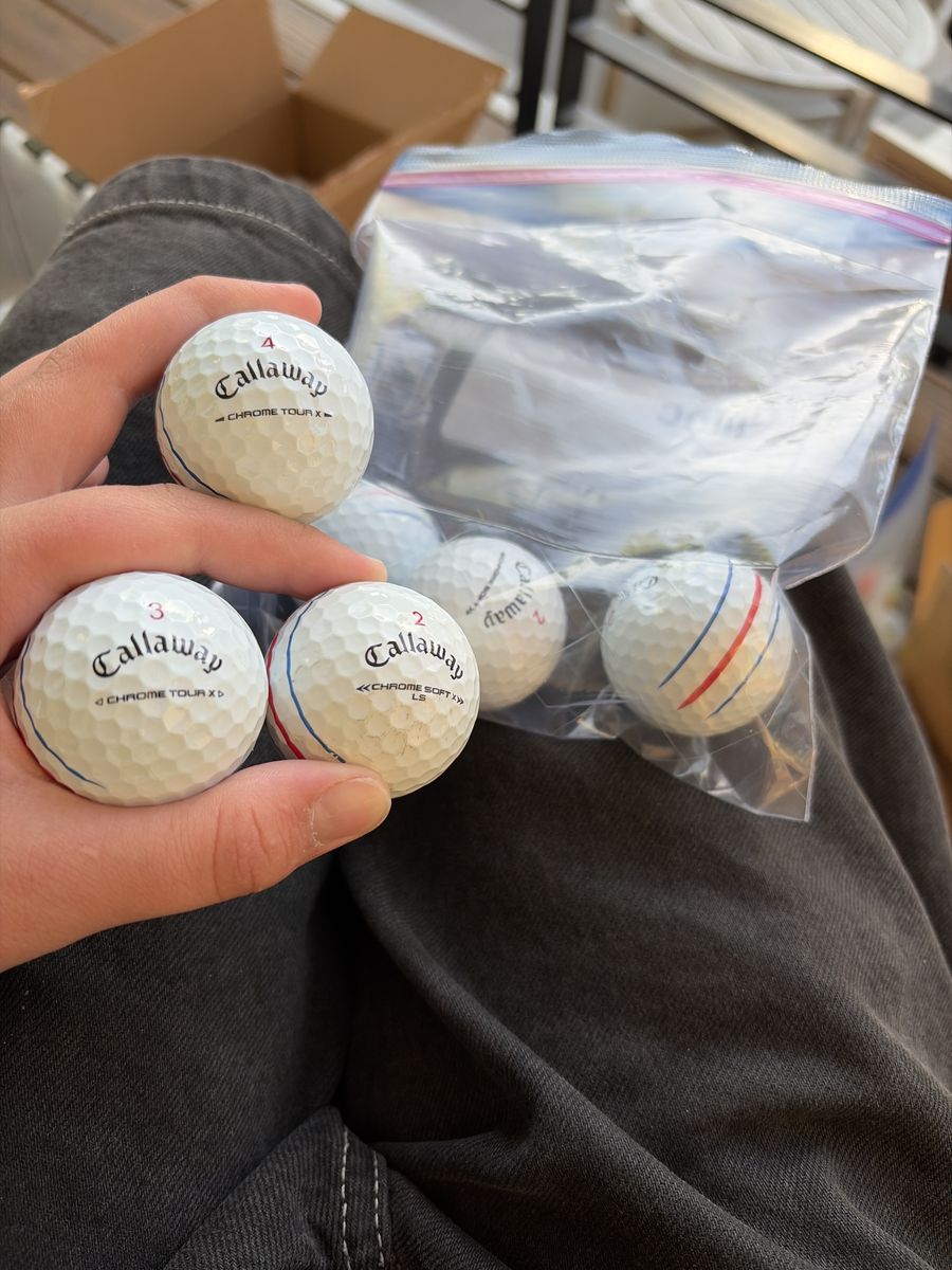 6 Callaway Triple Tack Golf balls