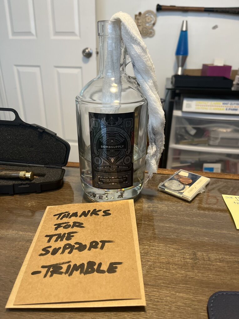 Glass And Resin Art - Molotov Cocktail