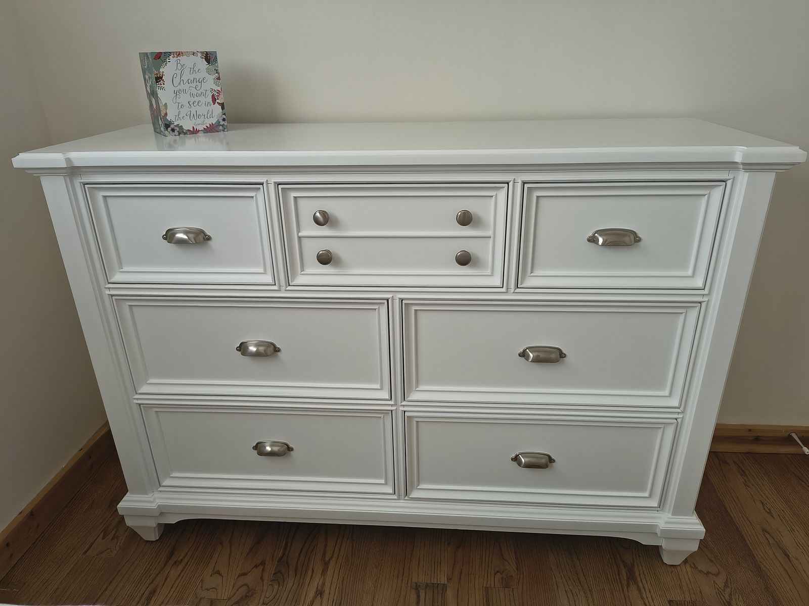 White 7-Drawer Dresser