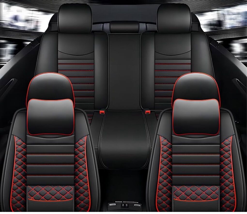 Universal Car Seat Covers, Luxury PU Leather Front