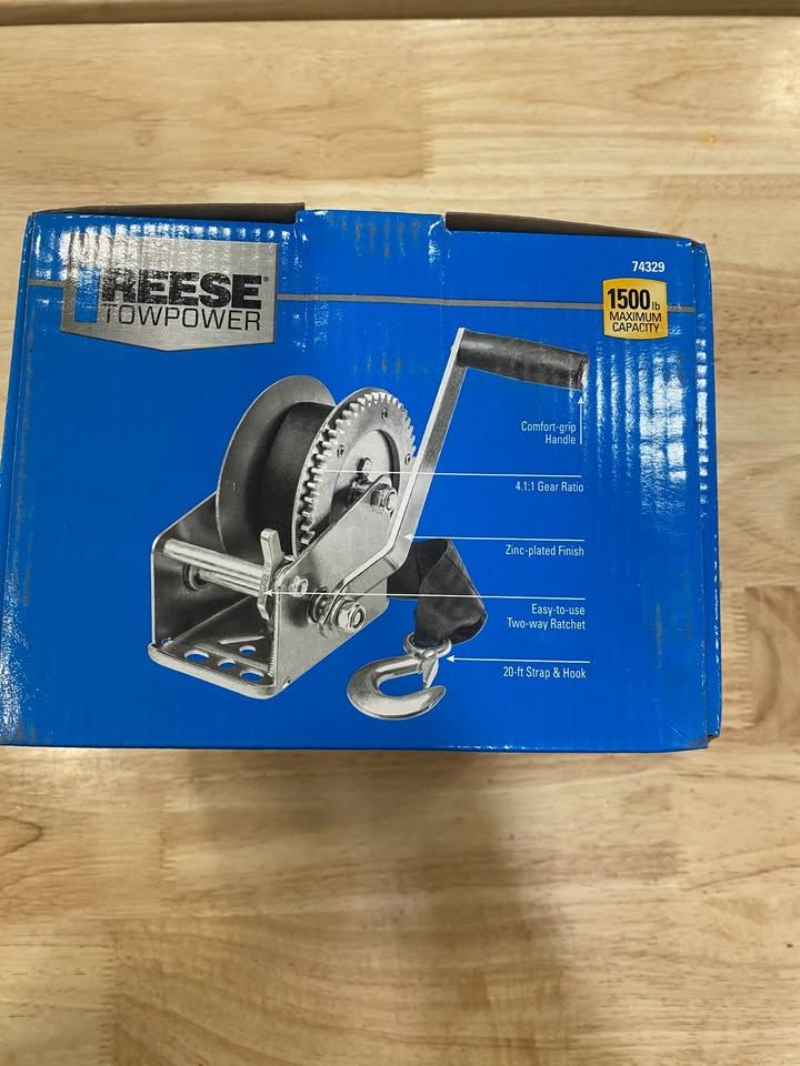 Reese Towpower 1500 lb. Trailer Winch