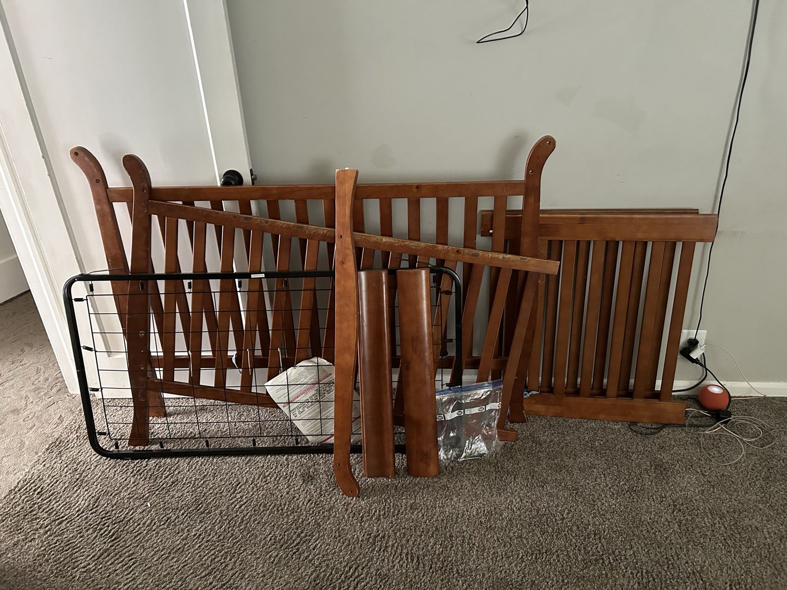 Used Wooden Baby Crib