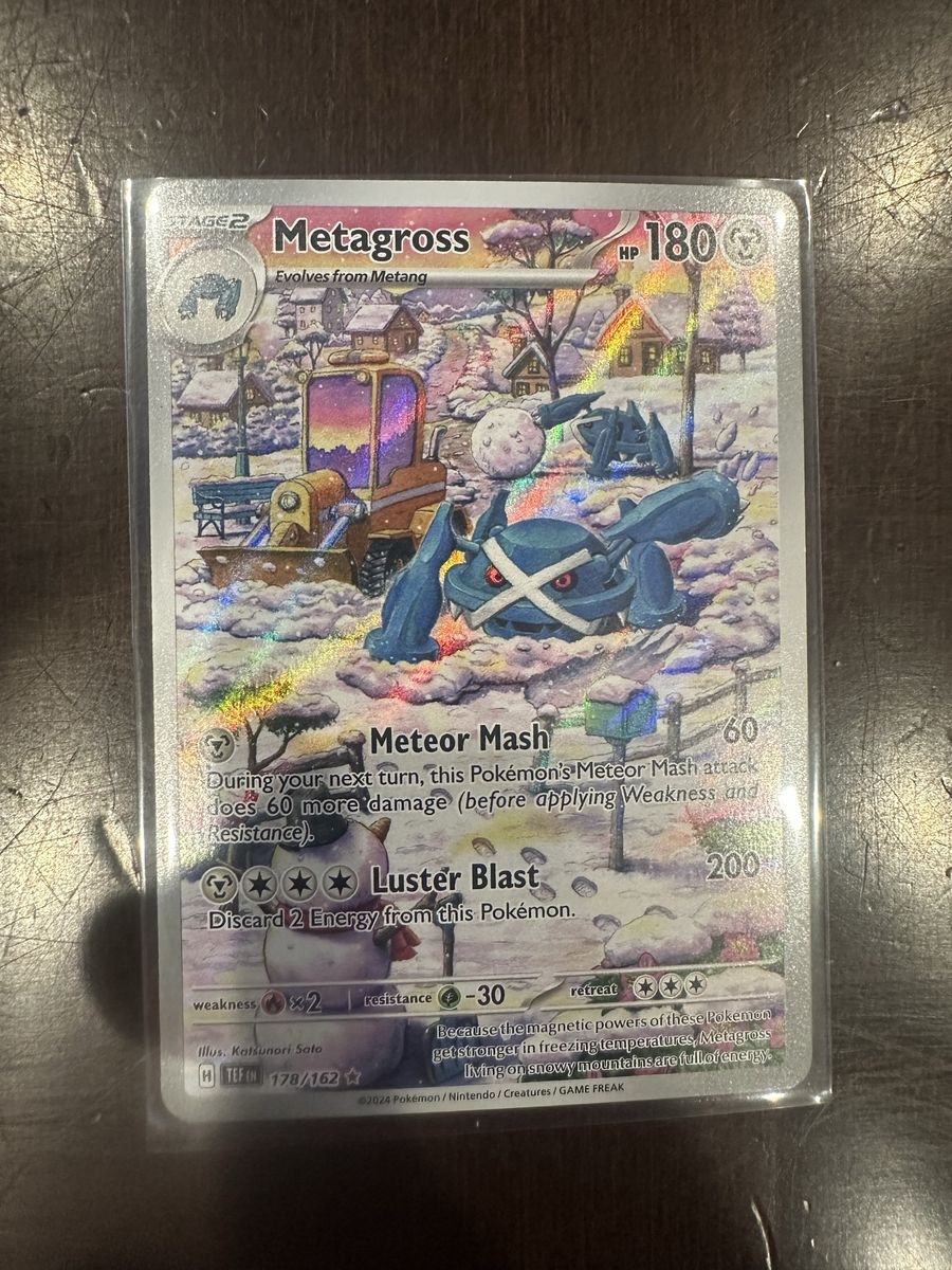 Metagross 178/162 - Temporal Forces Illustration Rare Card -Pokemon cards