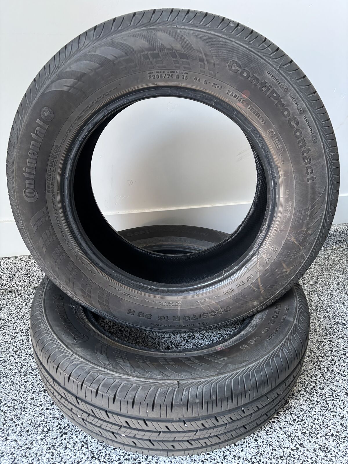 Two Continental ContiProContact Tires
