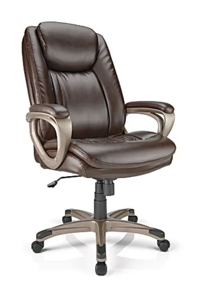 Realspace® Treswell Bonded Leather High-Back Chair