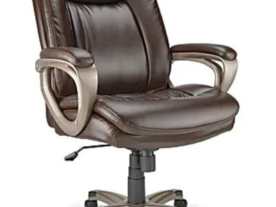 Realspace® Treswell Bonded Leather High-Back Chair