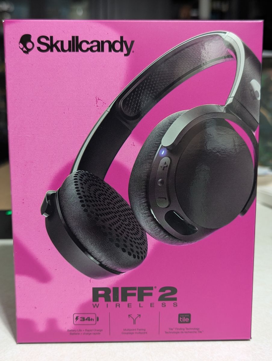 Skullcandy Riff2 Wireless Ear Phones  Over the ear headphones bluetooth