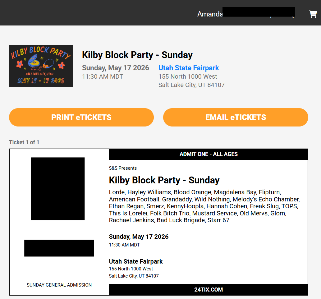 Kilby Block Party - SUNDAY GA