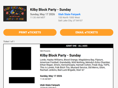 Kilby Block Party - SUNDAY GA