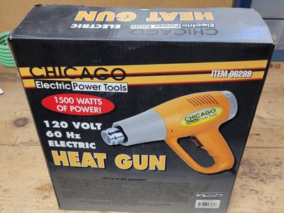 Chicago Electric Power Tools 1500W Dual Temperature Heat Gun (Item 96289)