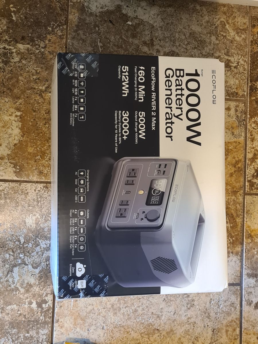 EcoFlow River 2 Max 1000w portable solar generator