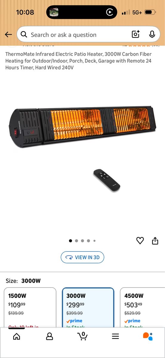 ThermoMate 3000w heater