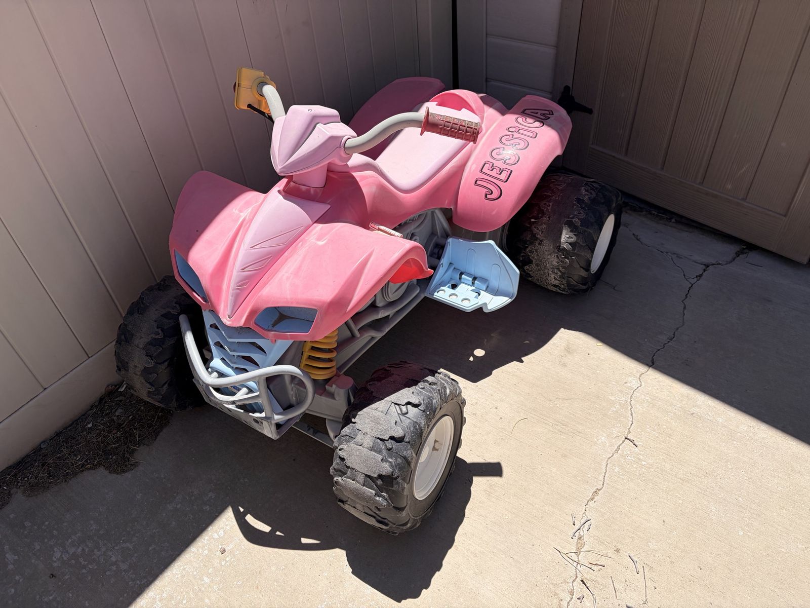 Free Power wheels electric 4 wheeler pink