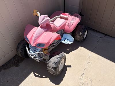 Free Power wheels electric 4 wheeler pink