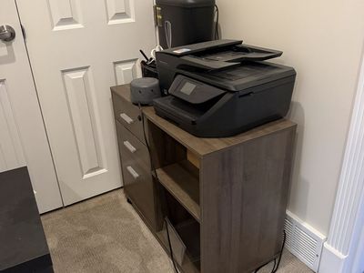Small brown office desk/organizer
