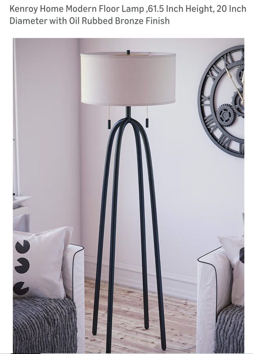 Modern Floor Lamp with Shade ORB Brand New