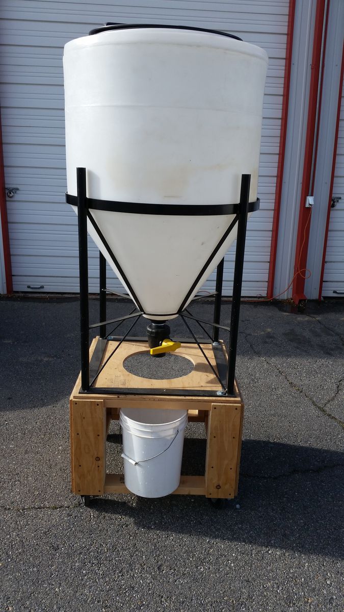 100 Gallon Conical Inductor Tank