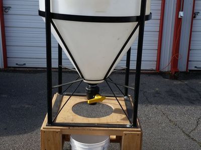 100 Gallon Conical Inductor Tank