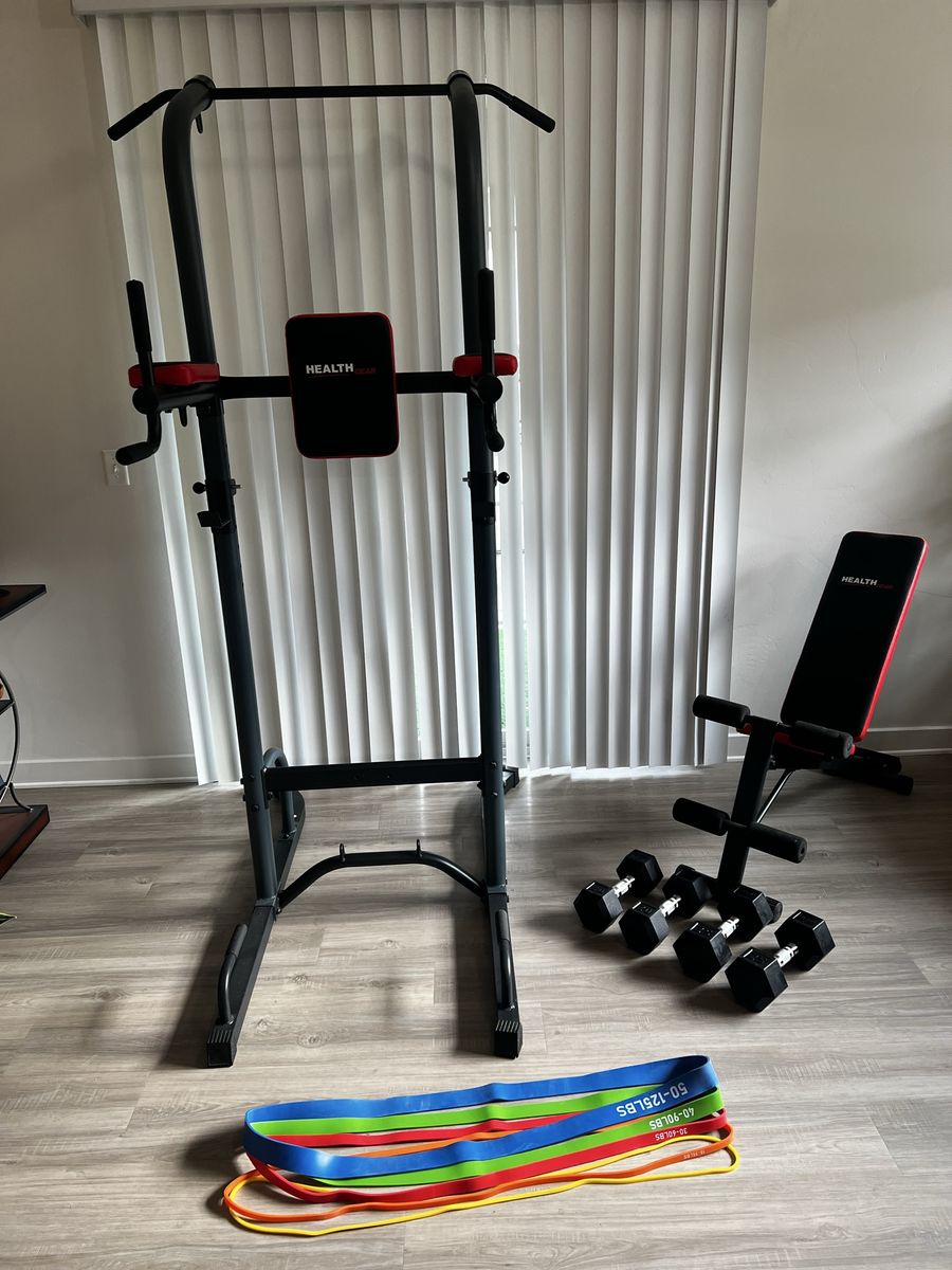 Health Gear Power Tower Pull-up Station