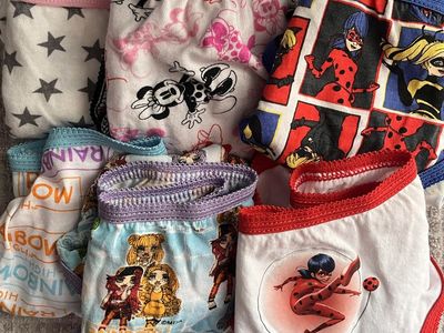 Girls Character Underwear Lot - Disney Minnie Mouse, Miraculous Ladybug, Rainbow High