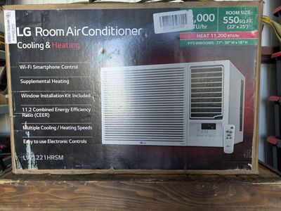 Air Conditioner, LG 12,000 BTU 230/208-Volt Window With Cool and Heat, Wi-Fi Enabled