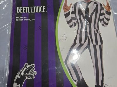 Beetlejuice costume with mask