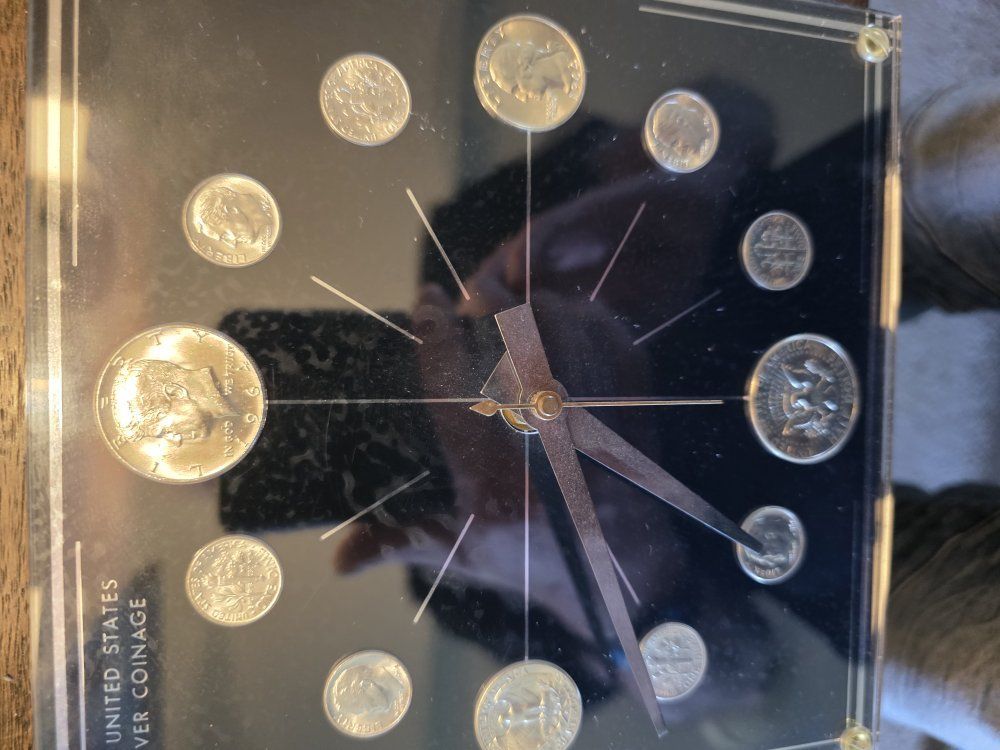 Vintage 1964 Marion-Kay Model 50A Silver Coin Cloc