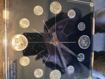 Vintage 1964 Marion-Kay Model 50A Silver Coin Cloc