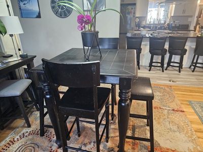 beautiful tall kitchen table