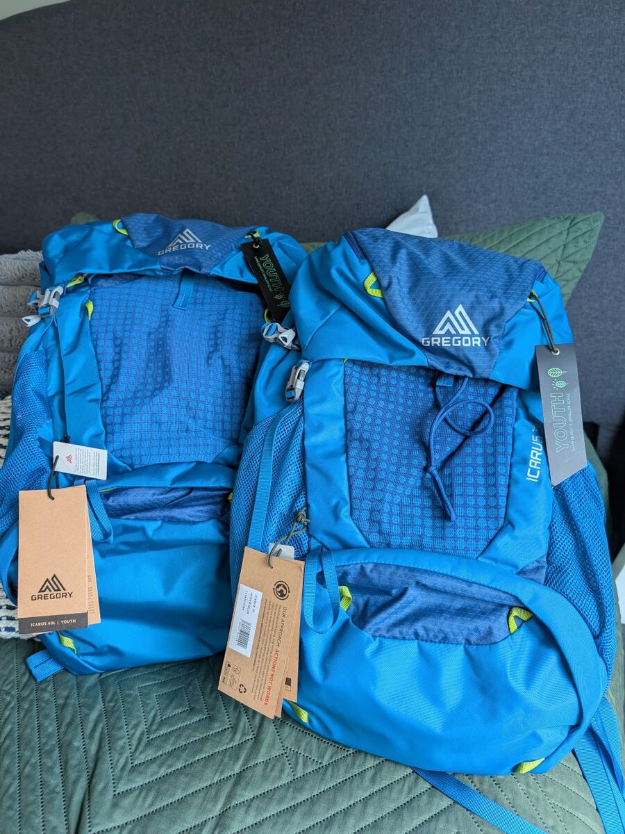 NEW W/TAGS Gregory Icarus 40 & 30L Youth Packs