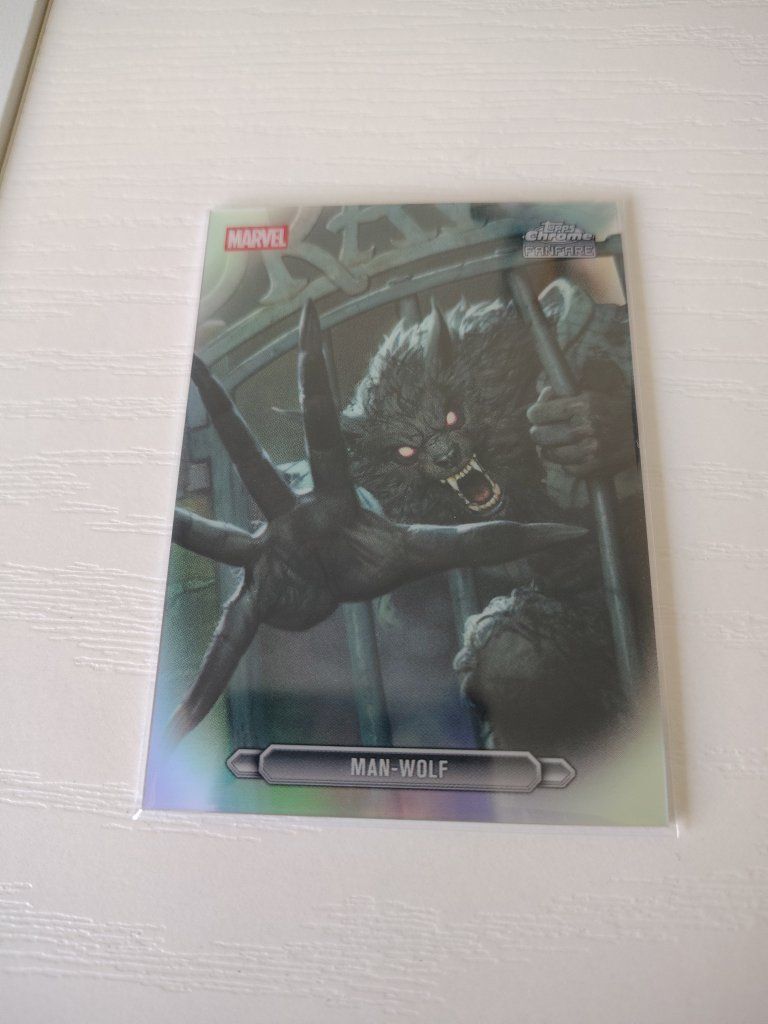 2026 Topps Chrome Marvel Comics Fanfare Card Man-Wolf #FF-27
