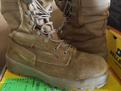 Womens Tan Combat Boots belleville Size 8 Wide