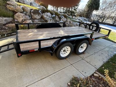 7 X 14 DUAL AXLE TRAILER WITH BRAKES