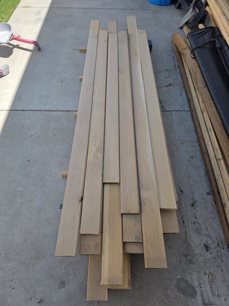 Unfinished Hardwood Flooring - 3 3/4" Face, 368 Linear Feet, Tongue & Groove