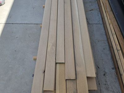Unfinished Hardwood Flooring - 3 3/4" Face, 368 Linear Feet, Tongue & Groove