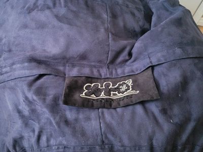 Cozy Sack 5-Foot Bean Bag Chair Navy Microsuede Filled