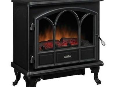Duraflame Electric Fireplace Stove Heater with Remote - Black