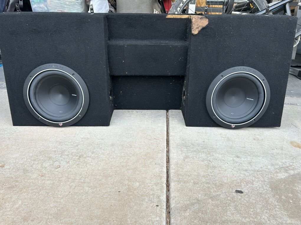 Two Punch P1 10 Subwoofers In Truch Enclosure