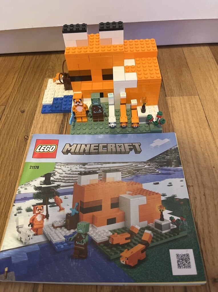 Lego Minecraft 21178 The Fox Lodge COMPLETE